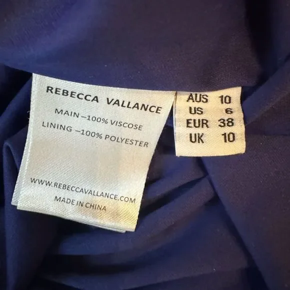 REBECCA VALLANCE Del Prado Cutout Printed Jersey Midi Dress Size 6